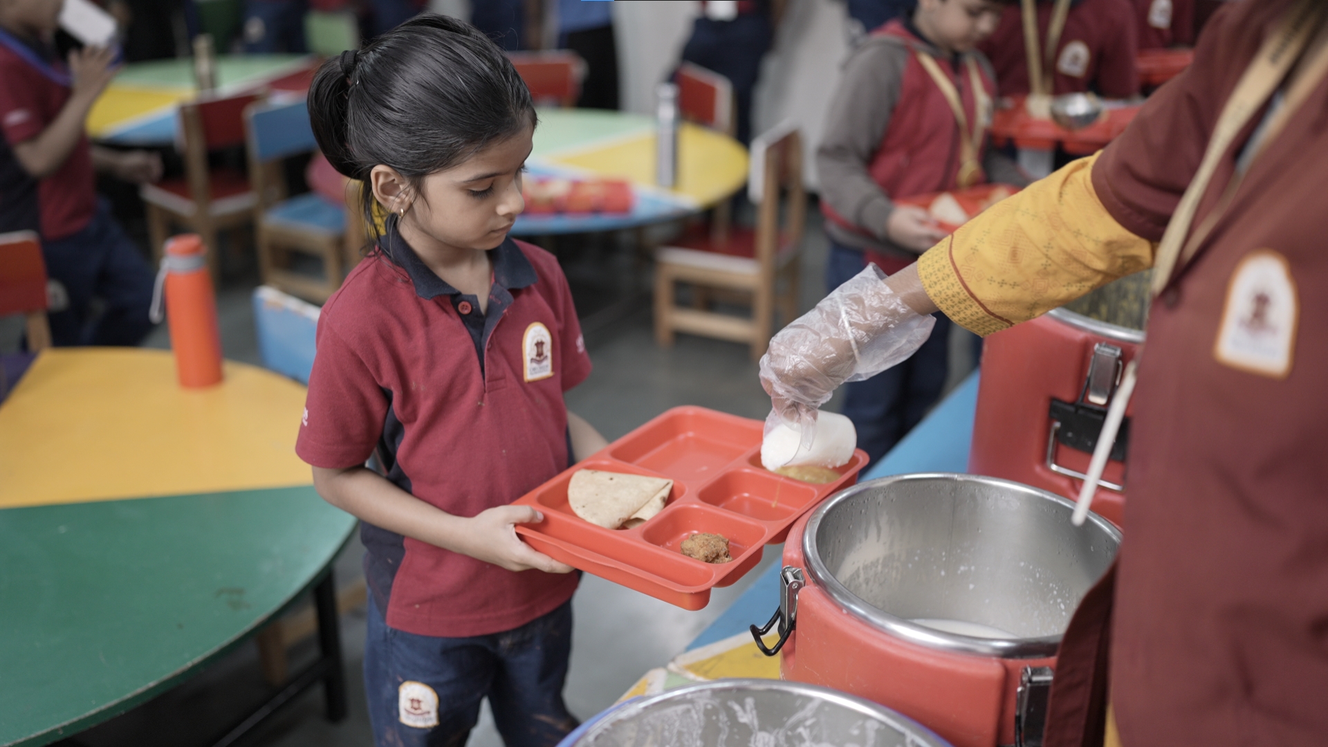 Considering CBSE's 'sugar board' mandate, healthy meals are served to every student across