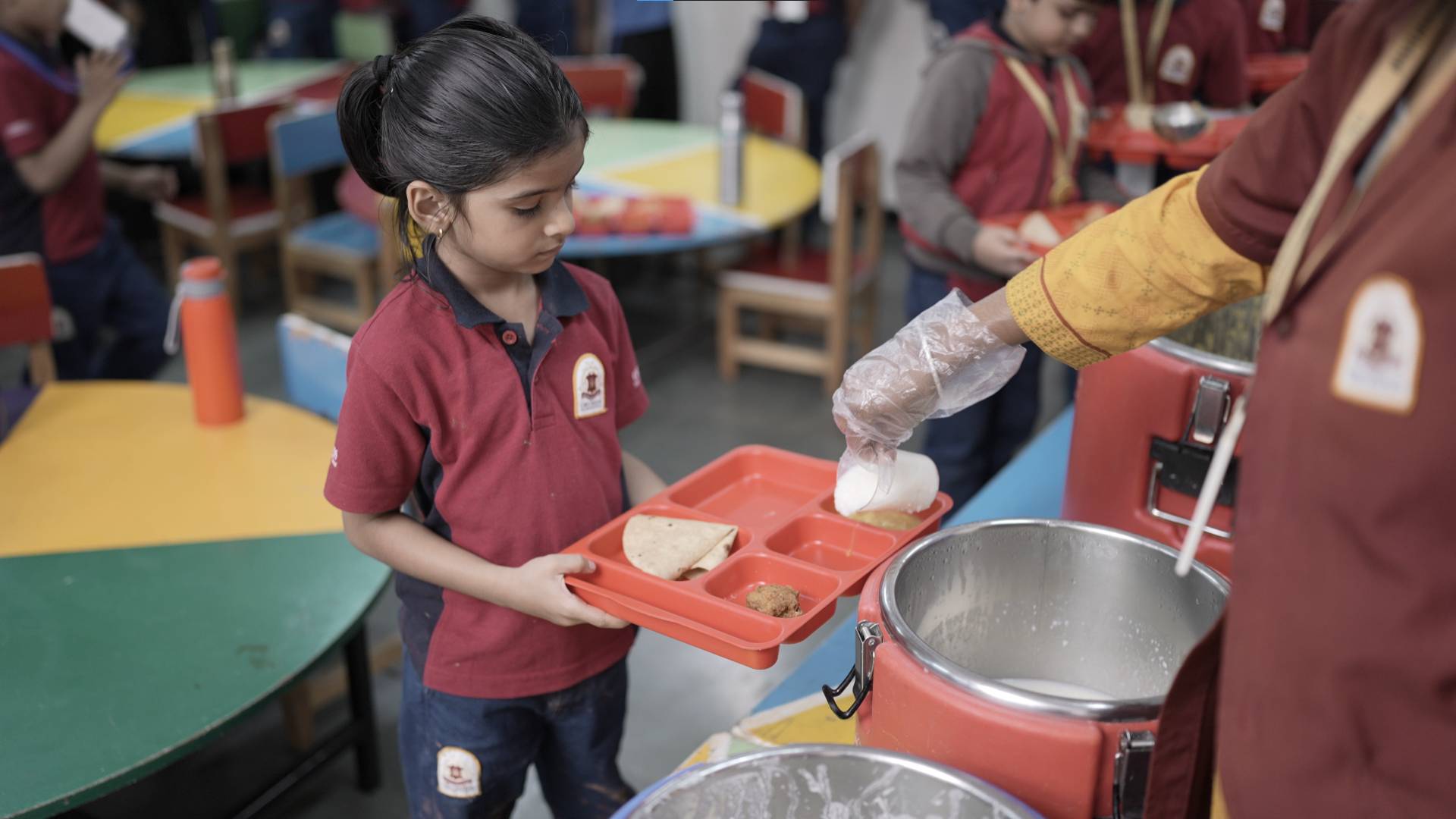Considering CBSE's 'sugar board' mandate, healthy meals are served to every student across