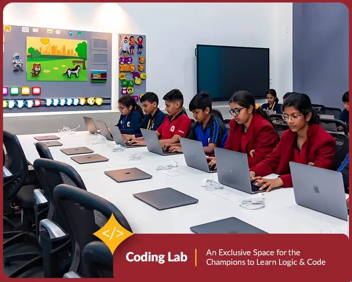 Coding at Orchids Wadgaon Sheri, Pune, a leading CBSE school, builds logic skills. at Orchids The International School, Wadgaon Sheri