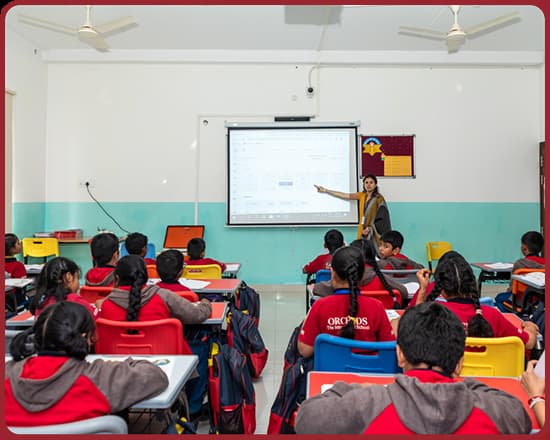 Smart Classrooms at Orchids, The International School, Ahmednagar branch page