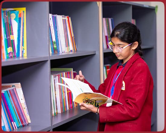 Library facility at Orchids, The International School, Ahmednagar branch page