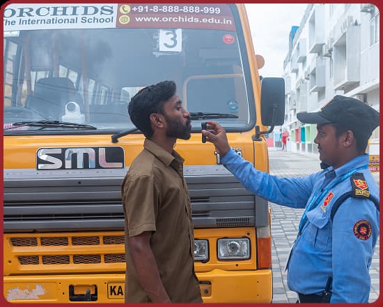 Safe Campus & Transportation facility at Orchids, The International School, Ahmednagar branch page