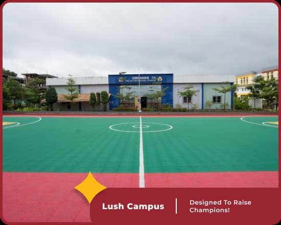 Lush campus of Orchids International School Hinjewadi, a top CBSE school in Pune