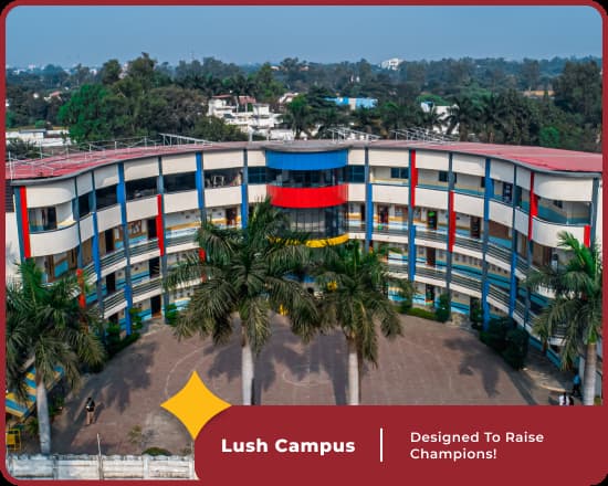 Orchids Hoshangabad Road  Lush campus, a premier CBSE school in Bhopal, boasts vibrant grounds and Advance facilities.