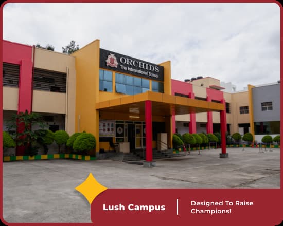 Lush campus of Orchids International School, Kanakpura ( residential), a top CBSE residential school in Bangalore.