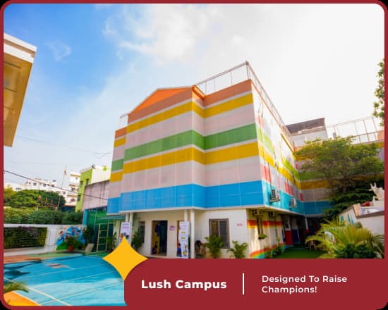 Lush campus of Orchids Mysore Road, a leading CBSE school in Bangalore, with modern facilities.