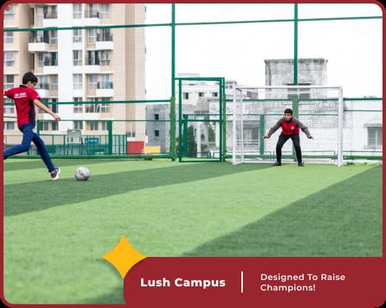 Lush campus at Orchids New Town, premier CBSE school in Kolkata,