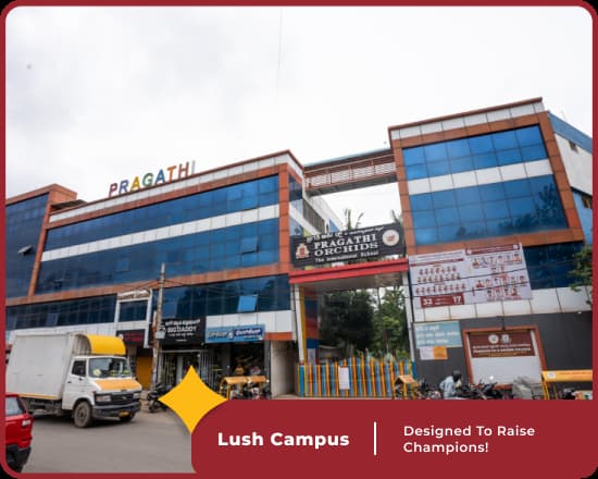 Lush campus of Orchids Whitefield, a leading school in Bangalore