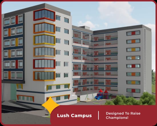 Lush campus of Orchids International School Swargate, a premier CBSE school in Pune