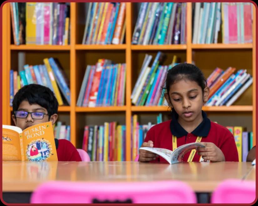 Library facility at Orchids, The International School, Bachupally