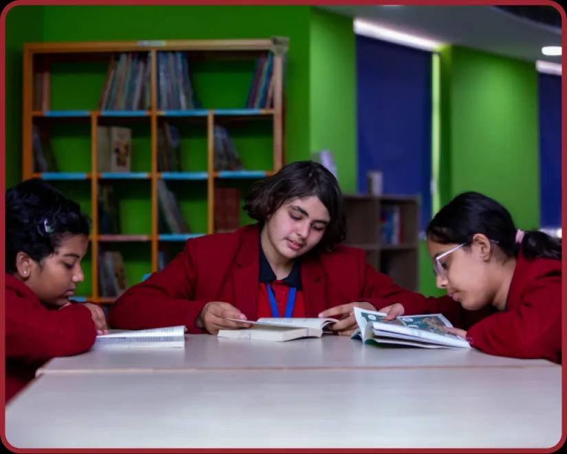 Library facility at Orchids, The International School, Nevta