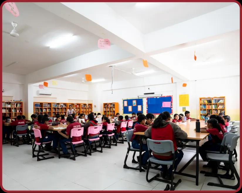 Library facility at Orchids, The International School, Kadugodi