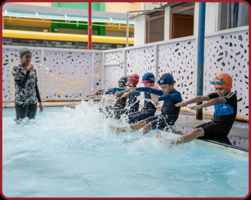 Swimming pool at Orchids, The International School, Sarjapur Road