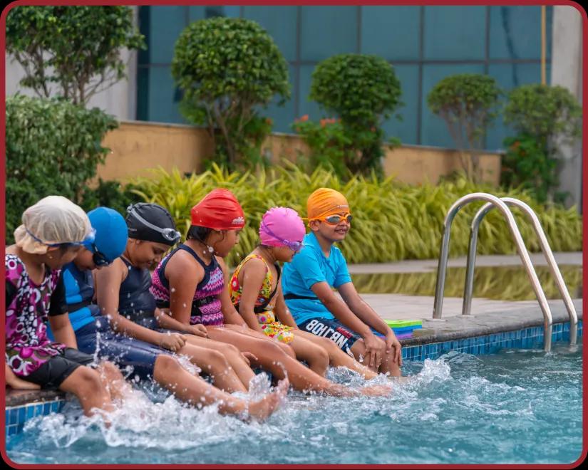 Swimming pool at Orchids, The International School, Koparkhairane