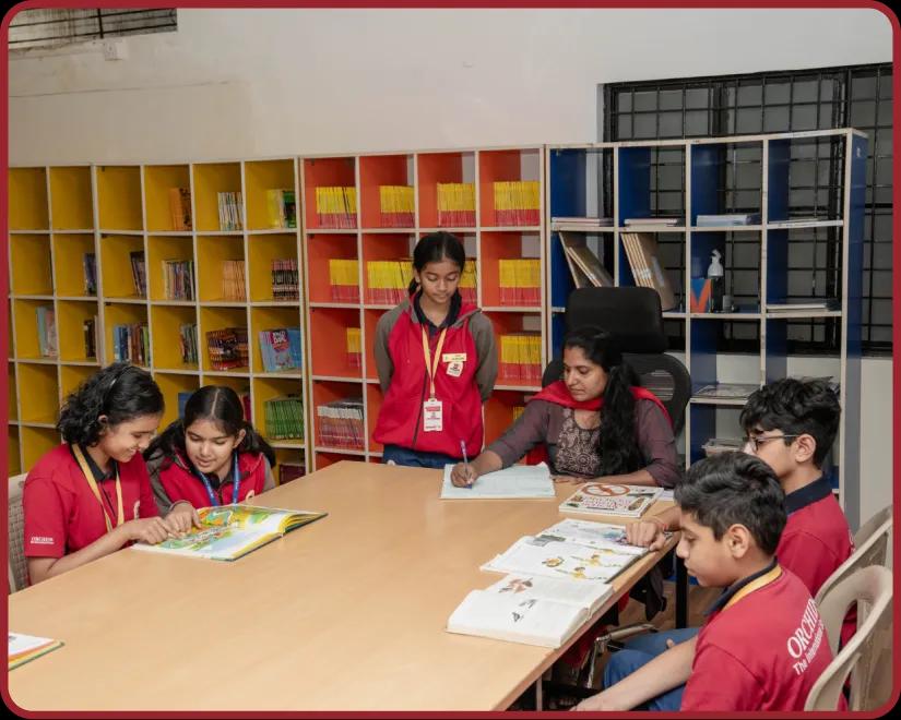 Library facility at Orchids, The International School, Sarjapur Road