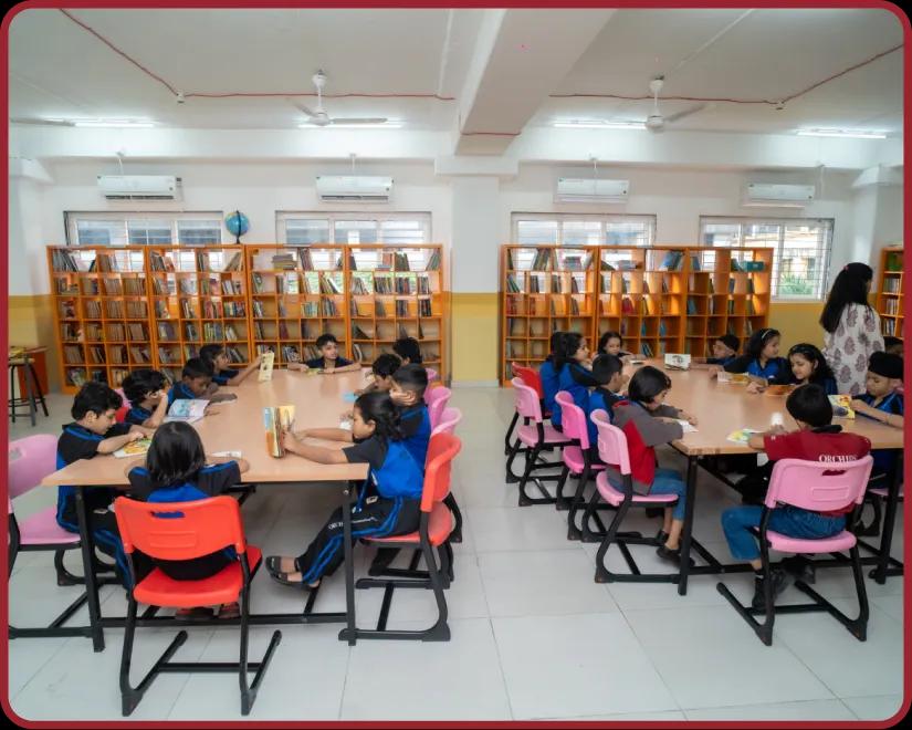 Library facility at Orchids, The International School, Seawoods Branch page