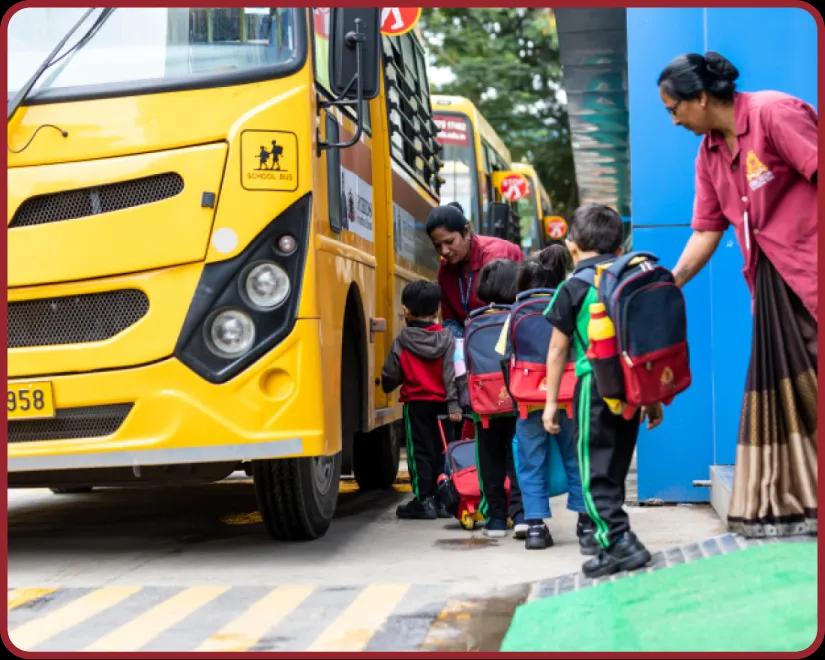 Safe Campus & Transportation facility at Orchids, The International School, Nevta