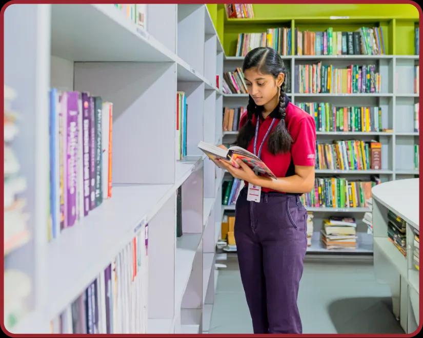 Library facility at Orchids, The International School, Horamavu