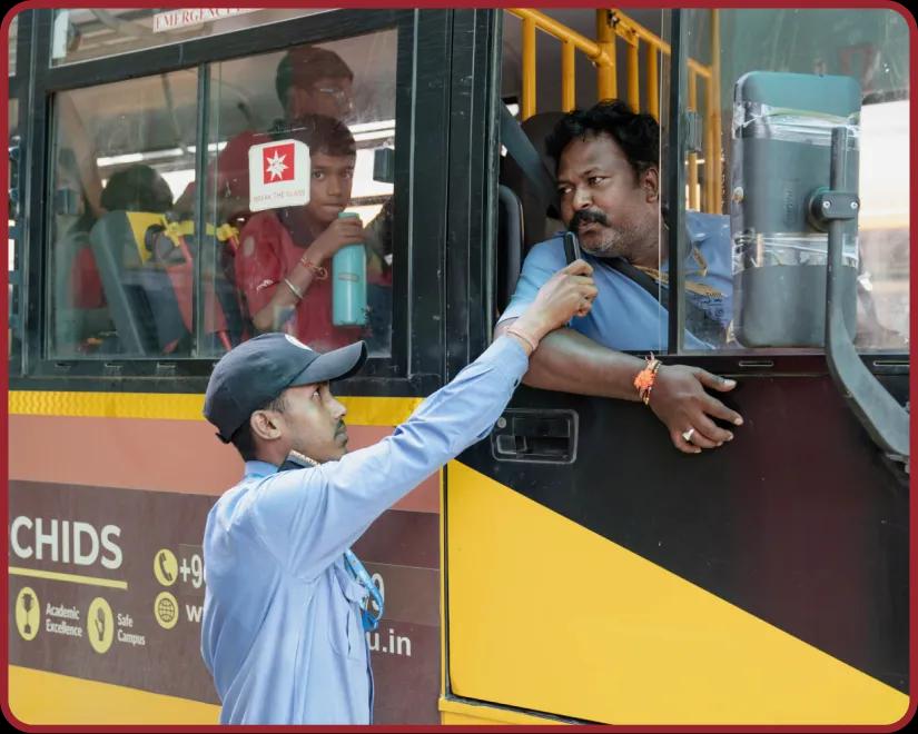 Safe Campus & Transportation facility at Orchids, The International School, Sarjapur Road