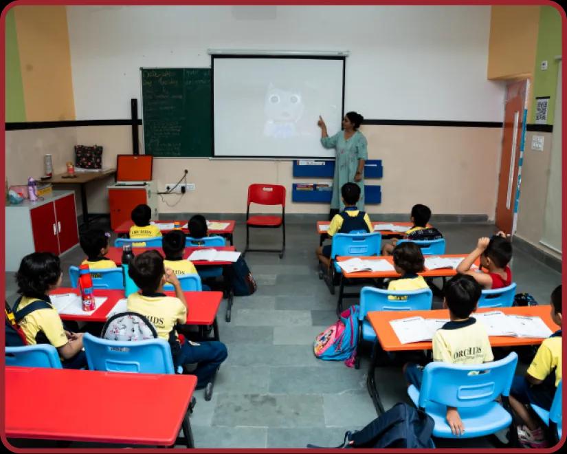 Smart Classrooms at Orchids, The International School, Saran Nagar