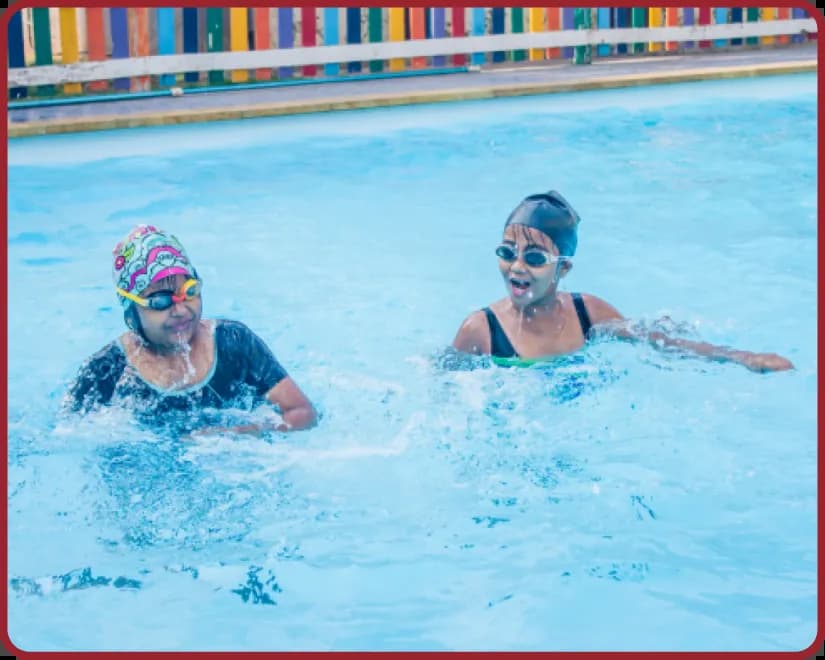 Swimming pool at Orchids, The International School, bahalgarh