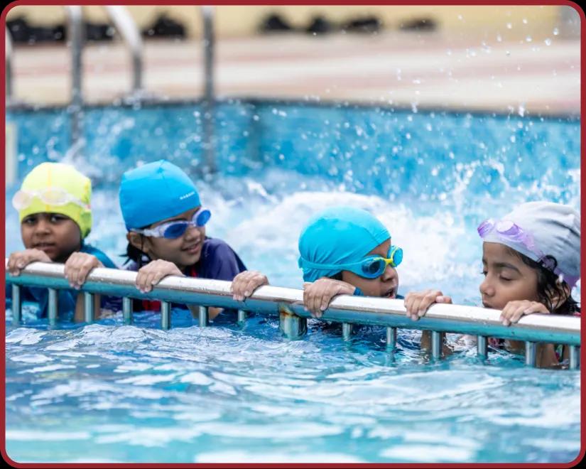 Swimming pool at Orchids, The International School, Kadugodi