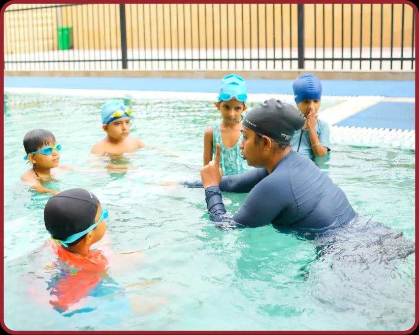 Swimming pool at Orchids, The International School, Bachupally