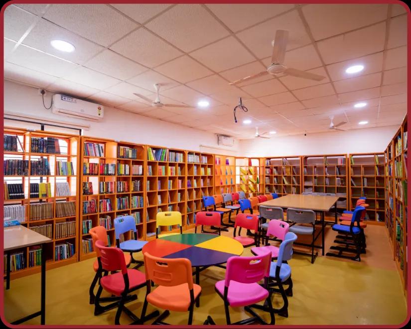 Library facility at Orchids, The International School, Langar Houz