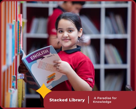 Library at Orchids International School Ambegaon in Pune