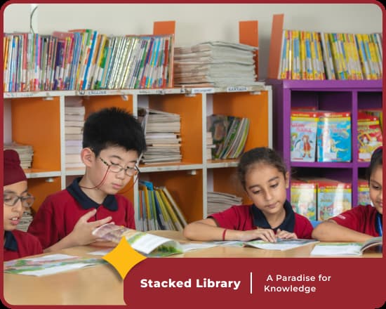 Library at Orchids International School Chinchwad in Pune