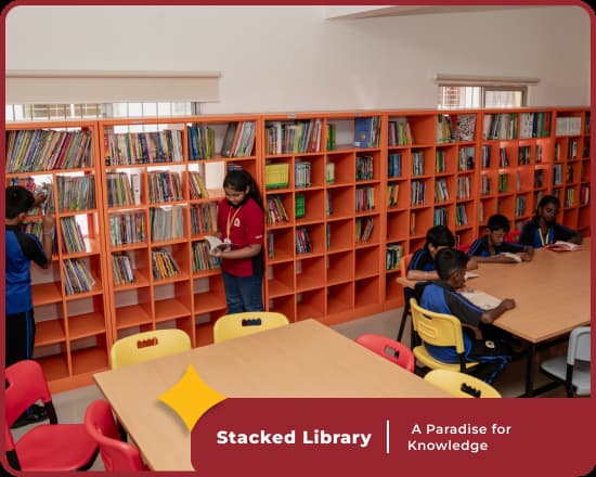 Library at Orchids International School Kanakapura, Bangalore