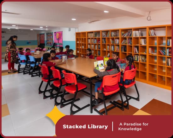 library at Orchids International School Majestic, Bangalore