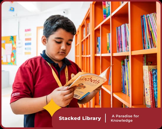 Library at Orchids International School Manjri in Pune