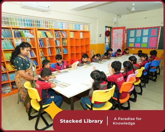Library at Orchids International School Vijayanagar, Bangalore