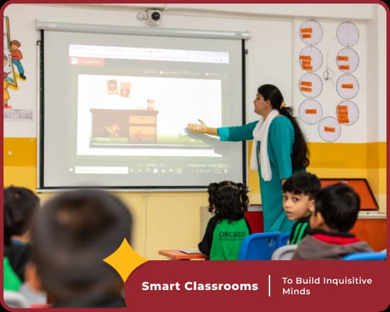 Smart classes at Orchids International School Chinchwad in Pune
