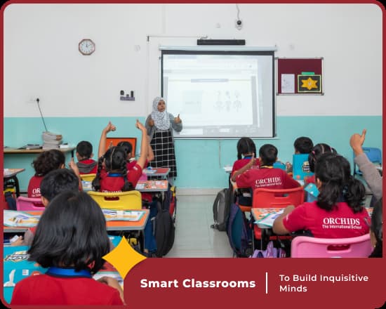 Smart classrooms at Orchids International School, Best school in Horamavu, Bangalore