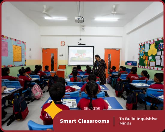 Smart classrooms at Orchids International School, Best school in Kadugodi, Bangalore