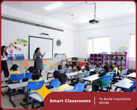 Smart classrooms at Orchids International School Best school in Magadi Road, Bangalore