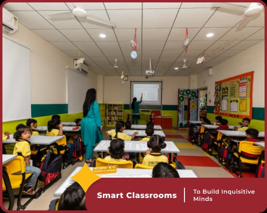 Smart classrooms at Orchids International School Manjri in Pune