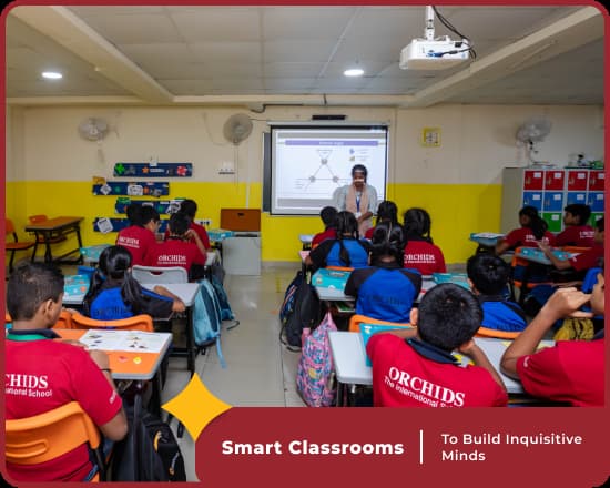 Smart classrooms at Orchids International School Nagarbhavi, Bangalore