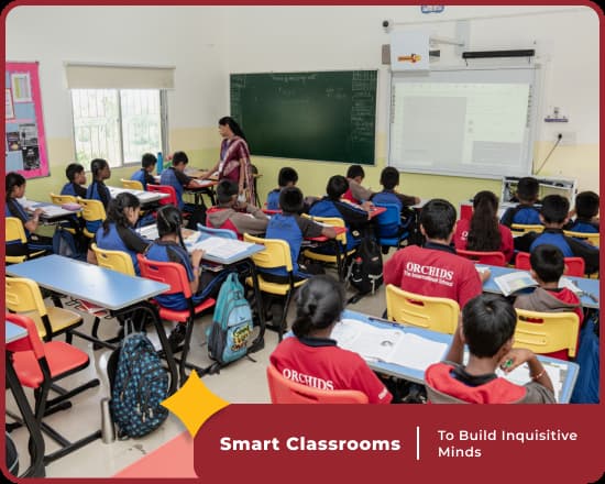 Smart classrooms at Orchids International School Nigdi in Pune
