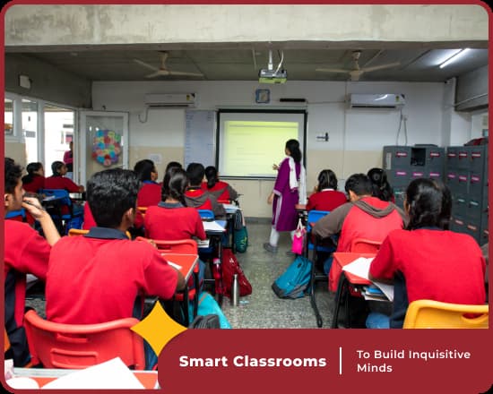 Smart classrooms at Orchids International, best School in Sahakar Nagar, Bangalore