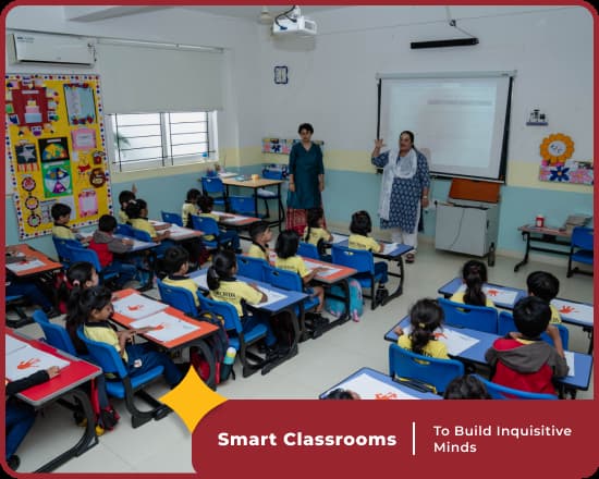 Smart classrooms at Orchids International, best school in Sarjapur Road, bangalore