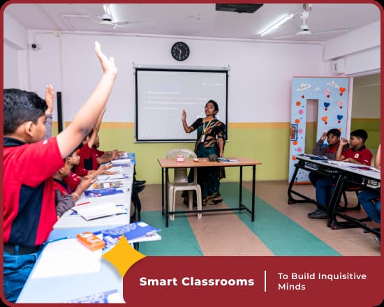 Smart classrooms at Orchids International School Swargate in Pune