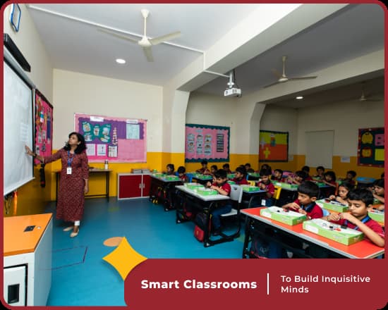 Smart classrooms at Orchids International School, Best school in Mahalakshmi Layout, Bangalore