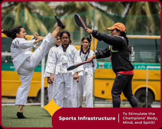 Sports facilities at Orchids International, best school in Dhangarwadi, Ahmednagar