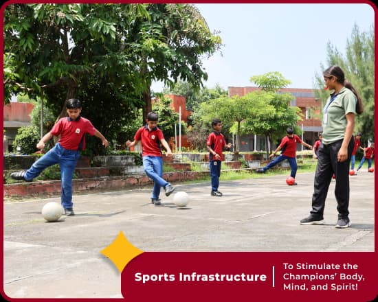Sports at Orchids Bhedaghat Road, a premier CBSE school in Jabalpur, promote athletic growth.