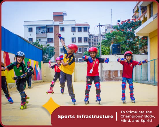 Sports Infrastructure at Orchids International School, Best school in Haralur, Bangalore