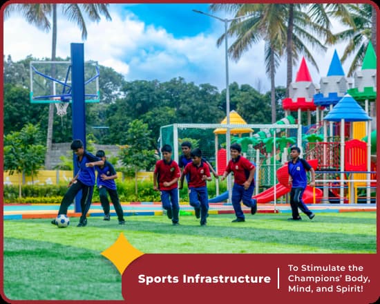 Sports facilities at Orchids International School, Hennur Road, Bangalore