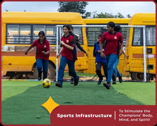 Sports facilities at Orchids International School, Horamavu, Bangalore